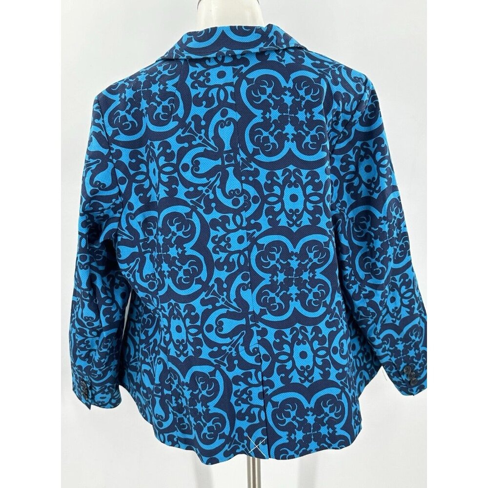 Talbots 16WP, 16W Petites Blue Patterned Women’s … - image 7